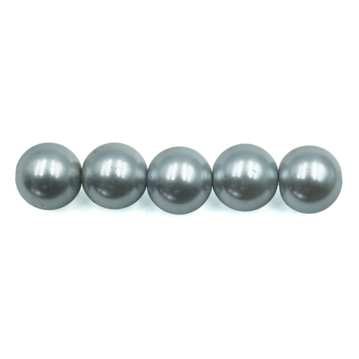 Perla 12mm de vidrio para collar pulsera y aretes