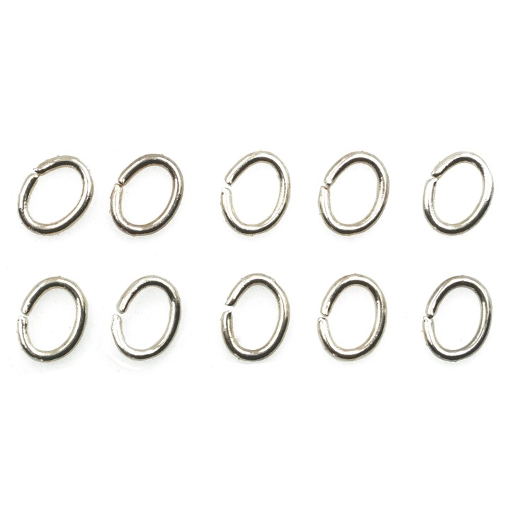 Argolla  5X4mm De Laton para Collar Y Pulsera Irp