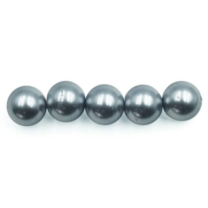 Perla 12mm de vidrio para collar pulsera y aretes