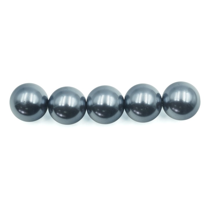 Perla 12mm de vidrio para collar pulsera y aretes