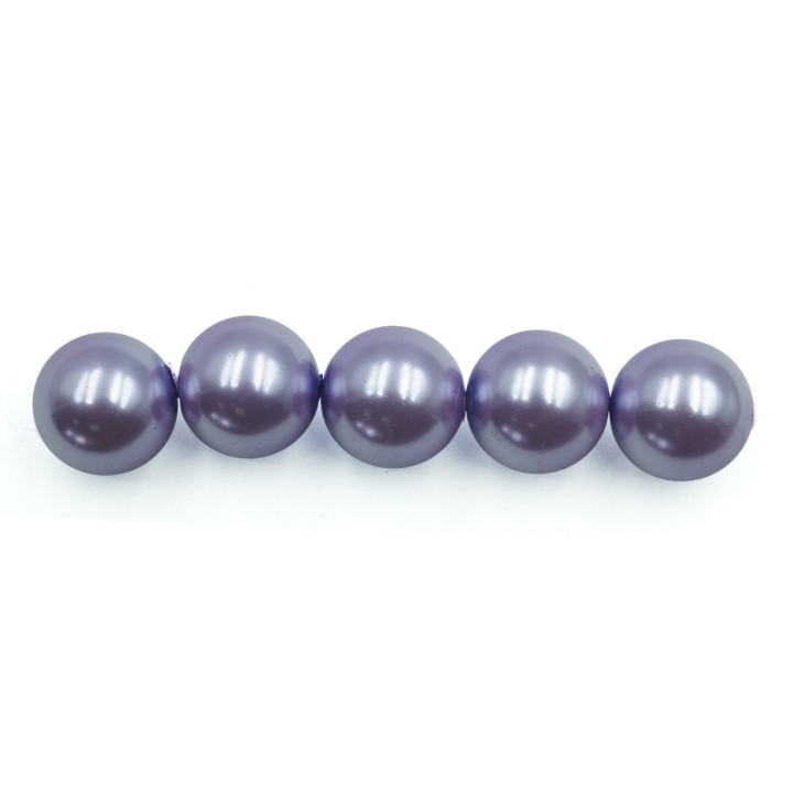 Perla 12mm de vidrio para collar pulsera y aretes