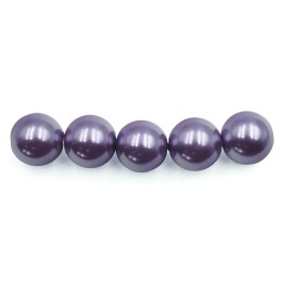 Perla 12mm de vidrio para collar pulsera y aretes
