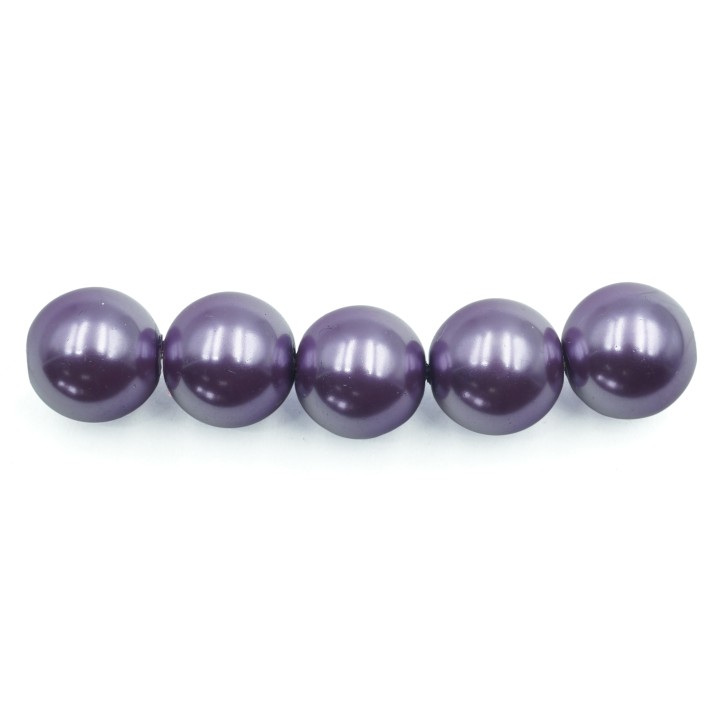 Perla 12mm de vidrio para collar pulsera y aretes