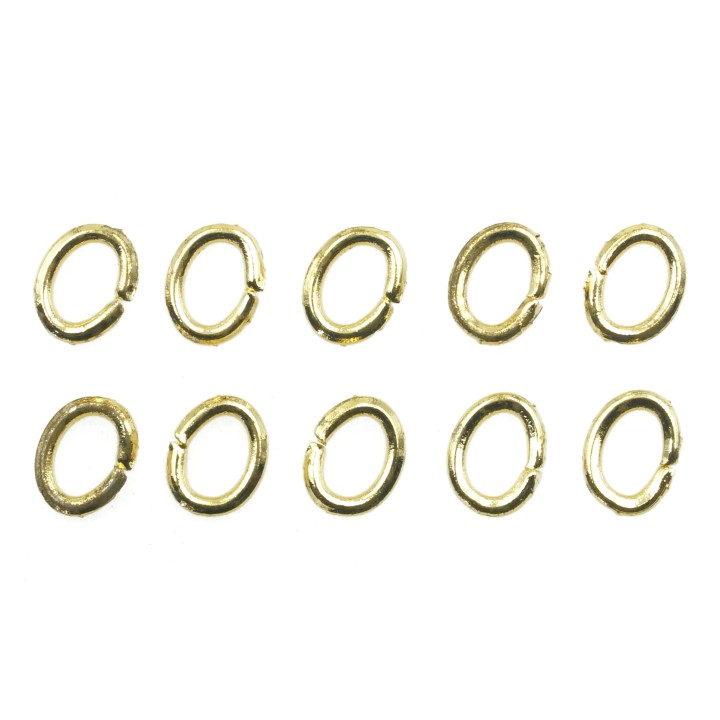 Argolla  5X4mm De Laton para Collar Y Pulsera Igp