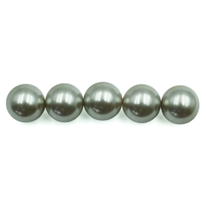 Perla 12mm de vidrio para collar pulsera y aretes