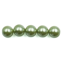 Perla 12mm de vidrio para collar pulsera y aretes
