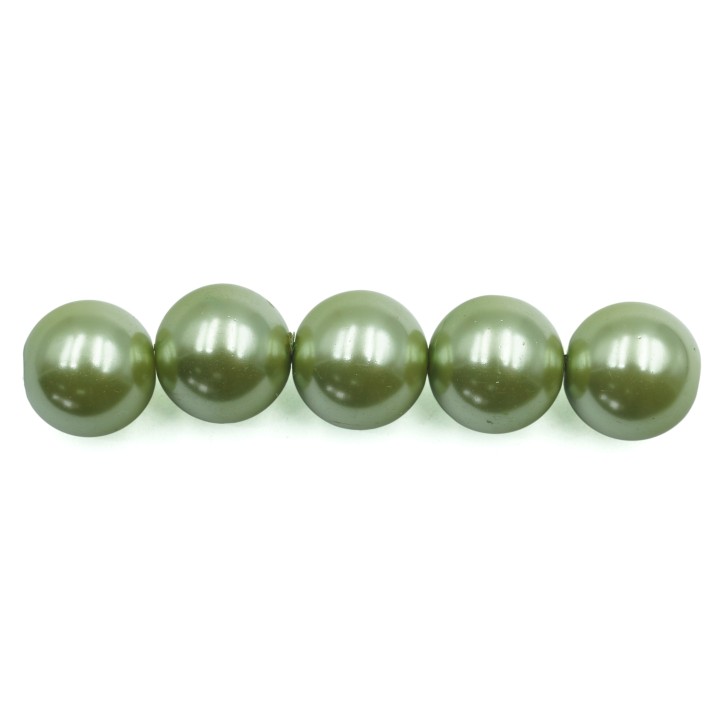 Perla 12mm de vidrio para collar pulsera y aretes