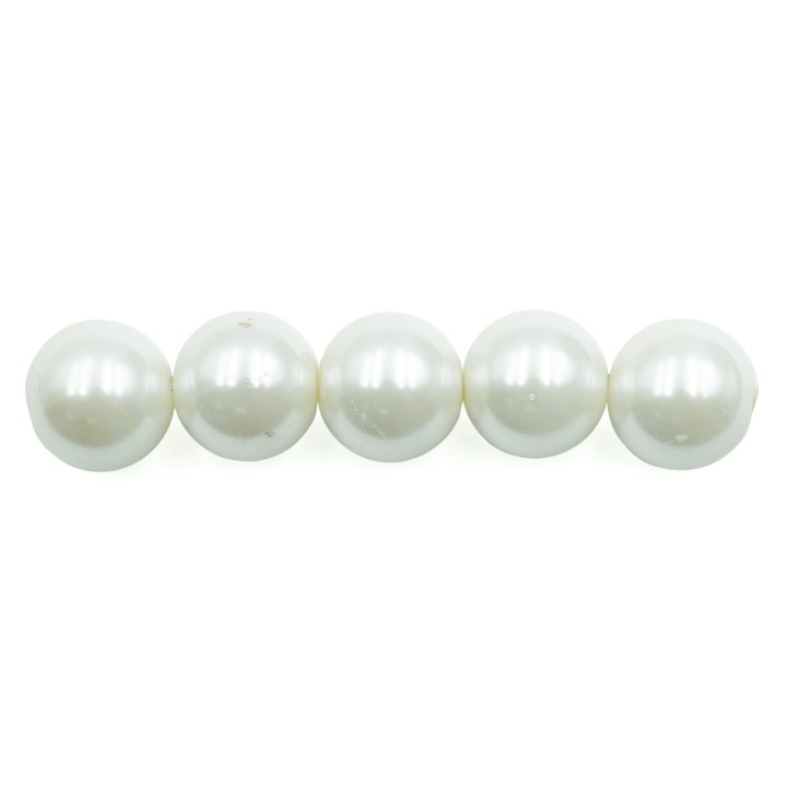 Perla 12mm de vidrio para collar pulsera y aretes