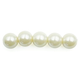Perla 12mm de vidrio para collar pulsera y aretes