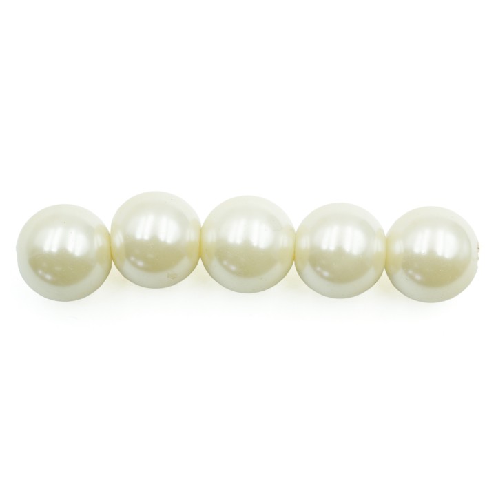Perla 12mm de vidrio para collar pulsera y aretes