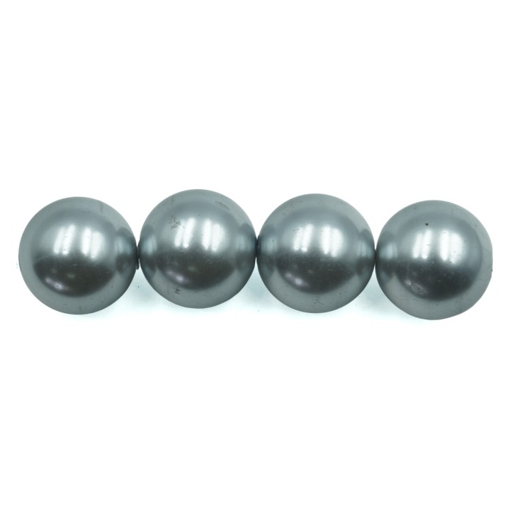Perla 14mm de vidrio para collar pulsera y aretes