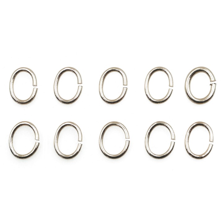 Argolla  6X5mm De Laton para Collar Y Pulsera Irg