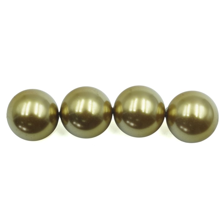 Perla 14mm de vidrio para collar pulsera y aretes