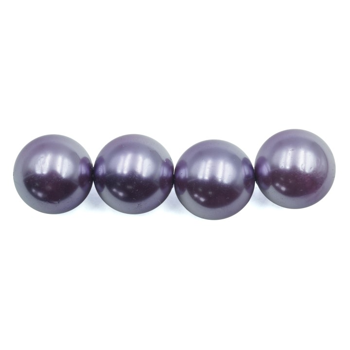 Perla 14mm de vidrio para collar pulsera y aretes