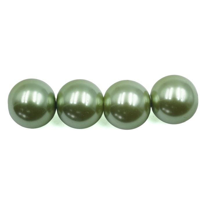 Perla 14mm de vidrio para collar pulsera y aretes