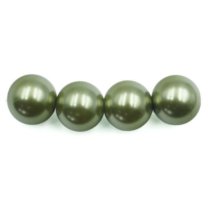 Perla 14mm de vidrio para collar pulsera y aretes