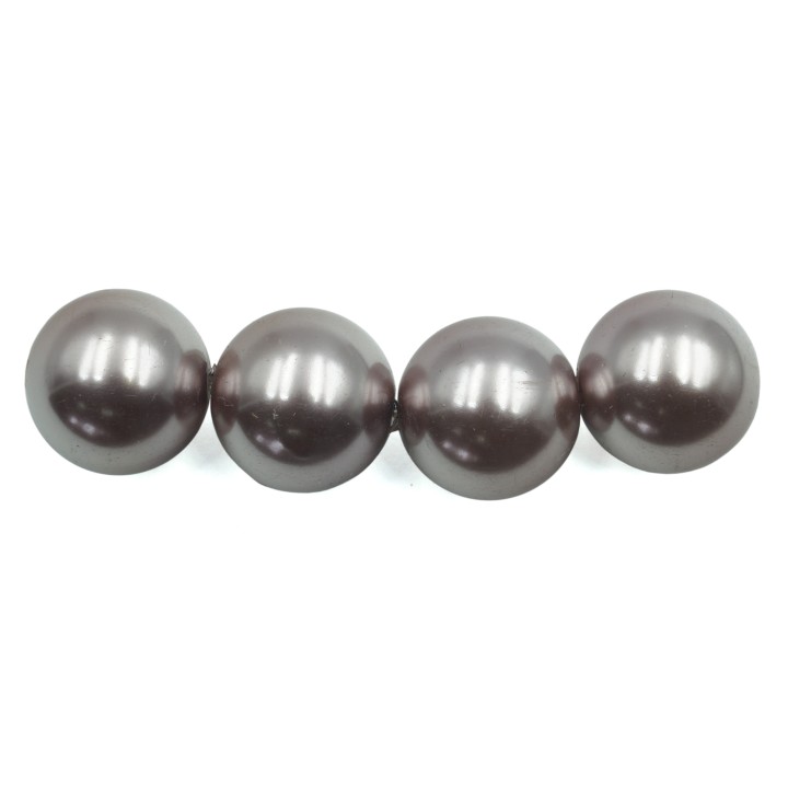 Perla 14mm de vidrio para collar pulsera y aretes