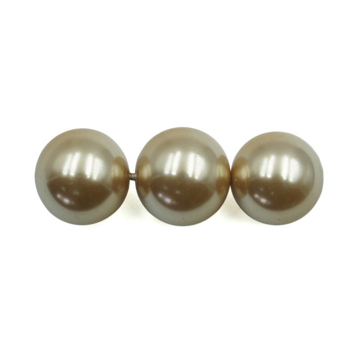 Perla 16mm de vidrio para collar pulsera y aretes