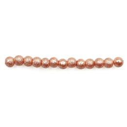 Perla ice redonda 4mm de vidrio para collar pulsera y aretes
