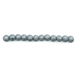 Perla ice redonda 4mm de vidrio para collar pulsera y aretes