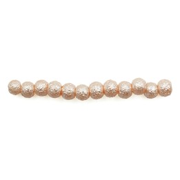 Perla ice redonda 4mm de vidrio para collar pulsera y aretes