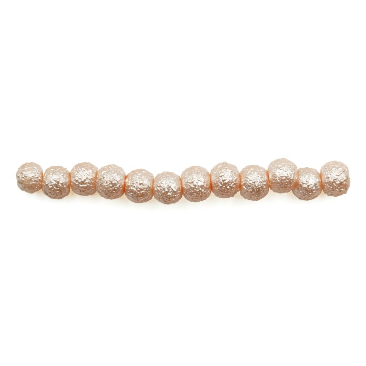 Perla ice redonda 4mm de vidrio para collar pulsera y aretes