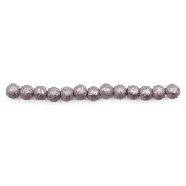 Perla ice redonda 4mm de vidrio para collar pulsera y aretes