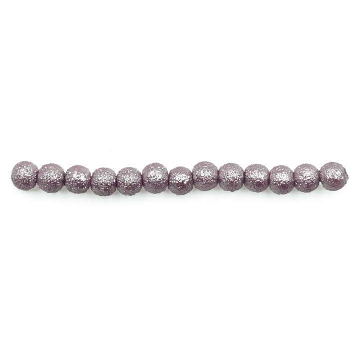 Perla ice redonda 4mm de vidrio para collar pulsera y aretes