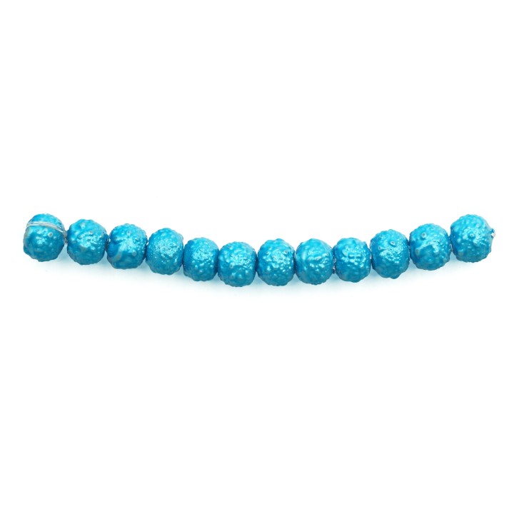 Perla ice redonda 4mm de vidrio para collar pulsera y aretes