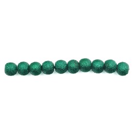 Perla ice redonda 6mm de vidrio para collar pulsera y aretes