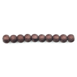 Perla ice redonda 6mm de vidrio para collar pulsera y aretes