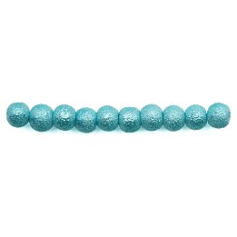 Perla ice redonda 6mm de vidrio para collar pulsera y aretes