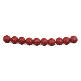 Perla ice redonda 6mm de vidrio para collar pulsera y aretes
