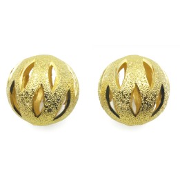 Bola perforada 18 mm de laton para collar y pulsera