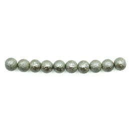 Perla ice redonda 6mm de vidrio para collar pulsera y aretes