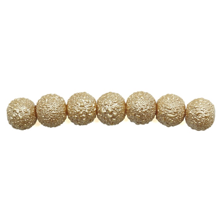 Perla ice redonda 8mm de vidrio para collar pulsera y aretes