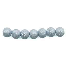 Perla ice redonda 8mm de vidrio para collar pulsera y aretes