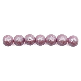 Perla ice redonda 8mm de vidrio para collar pulsera y aretes