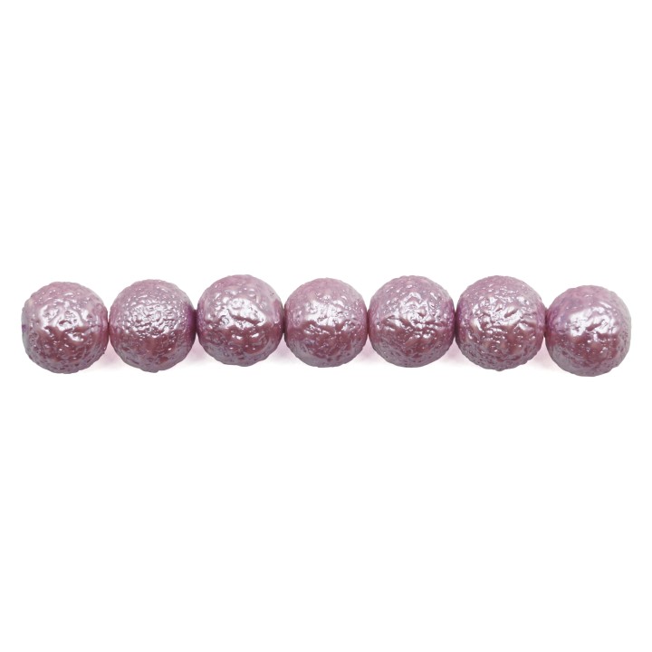 Perla ice redonda 8mm de vidrio para collar pulsera y aretes