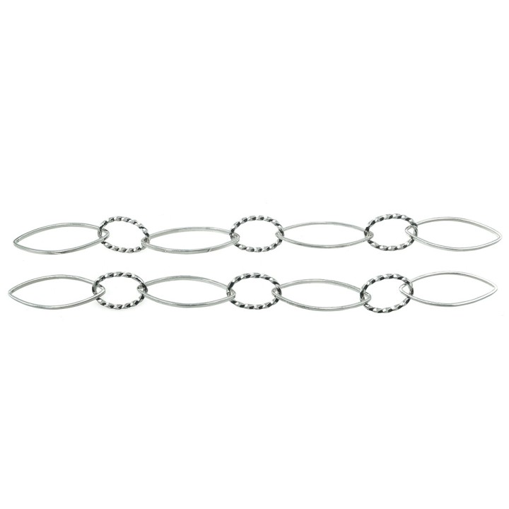 Cadena 8.3mm Para Collar y Pulsera Rodio