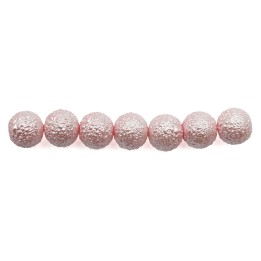 Perla ice redonda 8mm de vidrio para collar pulsera y aretes