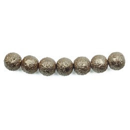 Perla ice redonda 8mm de vidrio para collar pulsera y aretes