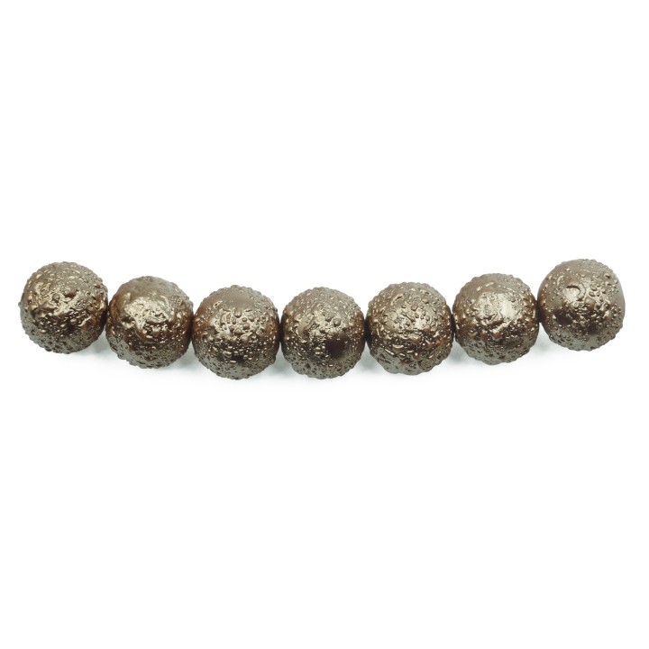Perla ice redonda 8mm de vidrio para collar pulsera y aretes