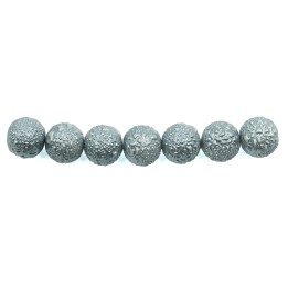 Perla ice redonda 8mm de vidrio para collar pulsera y aretes