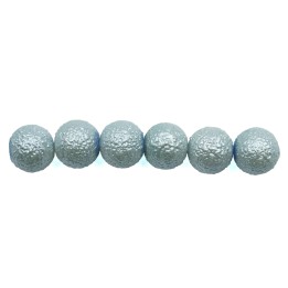 Perla ice redonda 10mm de vidrio para collar pulsera y aretes