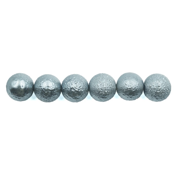 Perla ice redonda 10mm de vidrio para collar pulsera y aretes