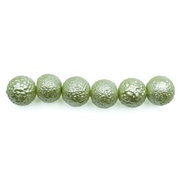 Perla ice redonda 10mm de vidrio para collar pulsera y aretes