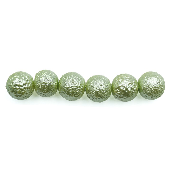 Perla ice redonda 10mm de vidrio para collar pulsera y aretes