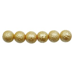 Perla ice redonda 10mm de vidrio para collar pulsera y aretes