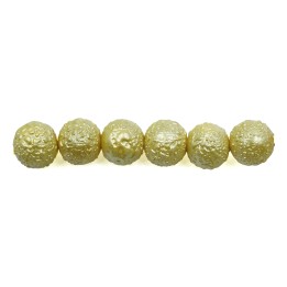 Perla ice redonda 10mm de vidrio para collar pulsera y aretes